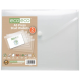 Picture of ECO-ECO A5 95% RECYCLED CLEAR TRANSPARENT PRESS STUD WALLET (UK STOCK)