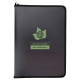 Picture of ECO-ECO A4 50% RECYCLED 30 POCKET BLACK ZIP DISPLAY BOOK (UK STOCK)