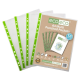 Picture of ECO-ECO 65 MICRON A4 100% RECYCLED MULTI PUNCHED POCKETS (UK STOCK)