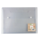Picture of ECO-ECO A4 100% RECYCLED SINGLE POCKET CLEAR TRANSPARENT EXPANDING FILE (UK STOCK)