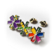 Picture of STAMPED IRON SOFT ENAMEL BADGE (60MM)