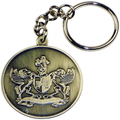 Picture of STAMPED IRON SOFT ENAMEL KEYRING (40MM)