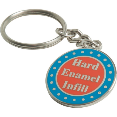 Picture of STAMPED HARD ENAMEL KEYRING CHAIN (50MM)