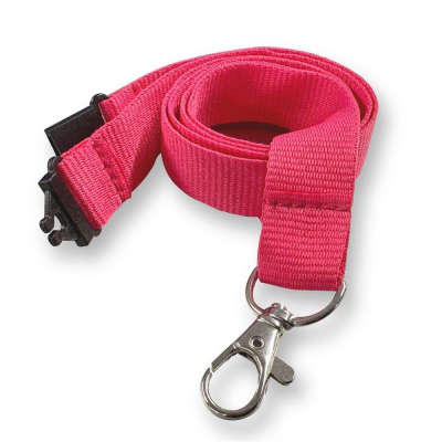 Picture of 20MM FLAT RECYCLED PET LANYARD in Pink PMS 2039 (Uk Stock)