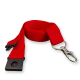 Picture of 20MM FLAT RECYCLED PET LANYARD in Red PMS 185 (Uk Stock)