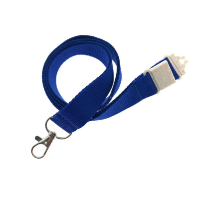 Picture of 20MM FLAT RECYCLED PET LANYARD in Reflex Blue (Uk Stock).