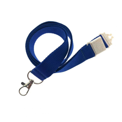 Picture of 20MM FLAT RECYCLED PET LANYARD in Reflex Blue (Uk Stock)