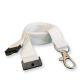 Picture of 20MM FLAT RECYCLED PET LANYARD in White (Uk Stock)
