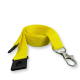Picture of 20MM FLAT RECYCLED PET LANYARD in Yellow PMS 109 (Uk Stock)