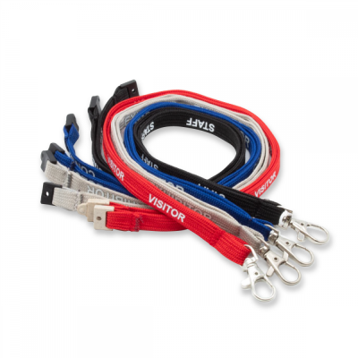 Picture of 10MM TUBULAR LANYARD PRE-PRINTED: CONTRACTOR (UK STOCK)