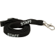 Picture of 10MM TUBULAR LANYARD PRE-PRINTED: STAFF (UK STOCK)