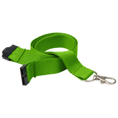 Picture of 20MM FLAT POLYESTER LANYARD in Green PMS 368 (Uk Stock)