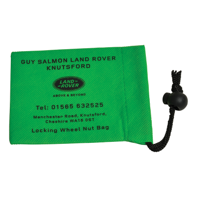 LARGE LOCKING WHEEL NUT BAG (120X95MM: NON-WOVEN).