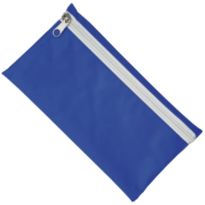 Picture of NYLON PENCIL CASE in Royal Blue with White Zip