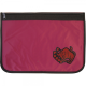Picture of NYLON DOCUMENT WALLET in Burgundy with Black Edging