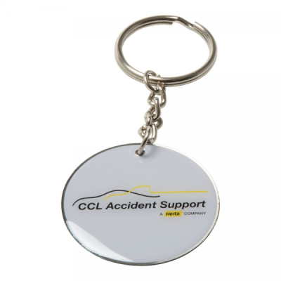 Picture of PRINTED ALUMINIUM METAL KEYRING (40MM)