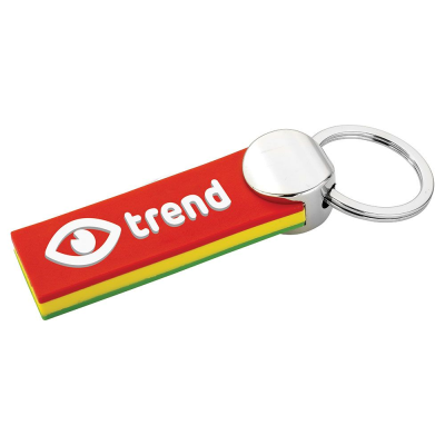 Picture of SOFT PVC SANDWICH KEYRING.