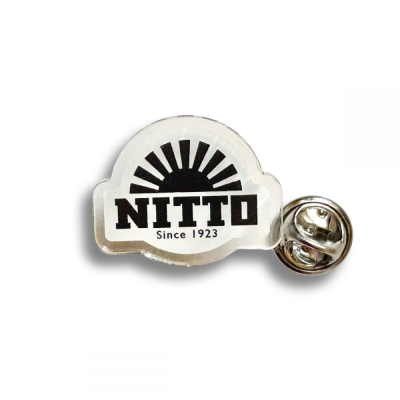 Picture of RECYCLED ACRYLIC CLUTCH PIN BADGE (UK MADE: BESPOKE 25MM)