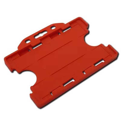 Picture of LANDSCAPE DOUBLE-SIDED RIGID CARD HOLDER (UK STOCK: RED).