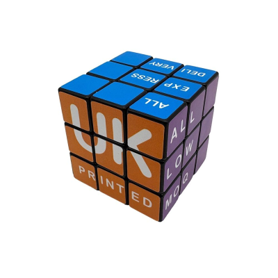 Picture of EXPRESS ALL 6 FACES PRINTED UK RUBIKS CUBE 3X3 (UK STOCK).