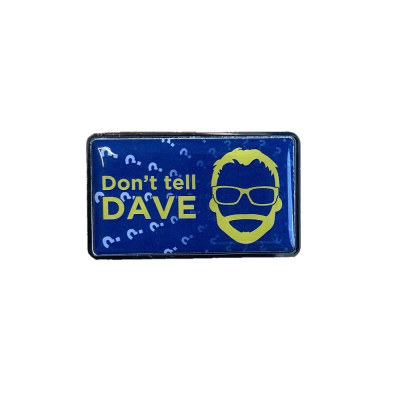 Picture of RECTANGULAR PIN BADGE with Full Colour Printed Decal (Uk Stock).