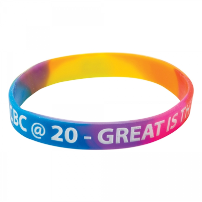 Picture of SILICON WRIST BAND (ADULT: MULTICOLOURED MATERIAL)