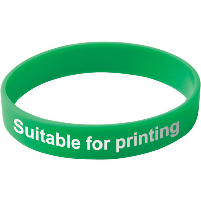 Picture of ADULT SILICON WRIST BAND: GREEN (UK STOCK)