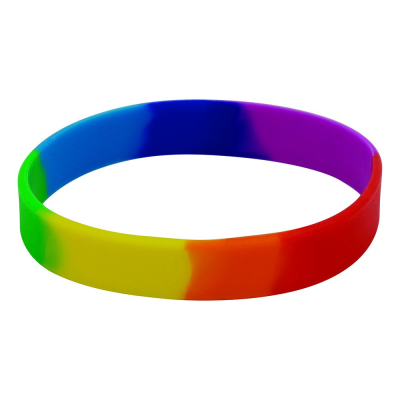 Picture of ADULT SILICON WRIST BAND (UK STOCK: MULTICOLOURED).