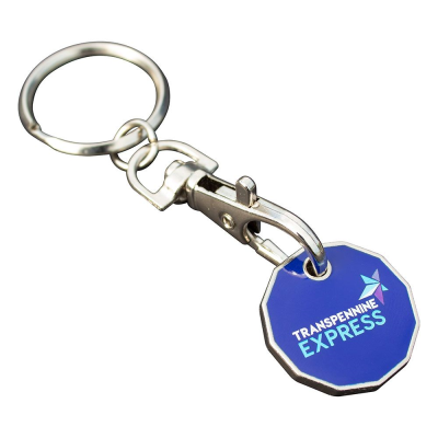 Picture of TROLLEY COIN KEYRING (FULL COLOUR PRINT)