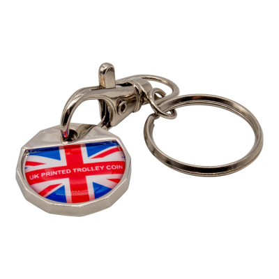 Picture of TROLLEY COIN KEYRING (UK STOCK)