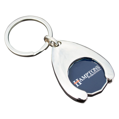 Picture of WISHBONE TROLLEY COIN KEYRING (FULL COLOUR PRINT)