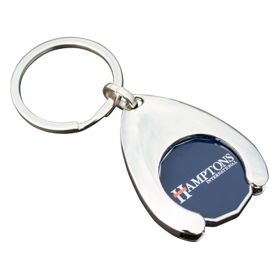 Picture of WISHBONE TROLLEY COIN KEYRING (FULL COLOUR PRINT).