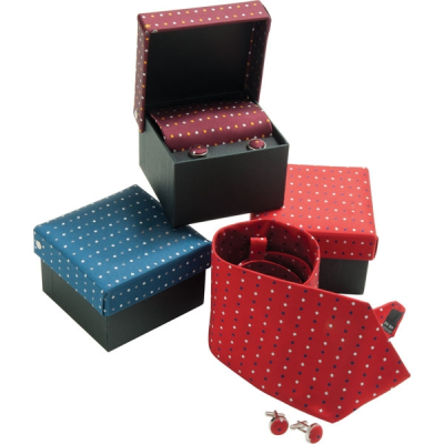 Picture of TIE & CUFFLINK BOX SET (WOVEN MICRO POLYESTER)