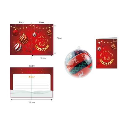 Picture of CLEAR TRANSPARENT CHRISTMAS SOCKS BAUBLE.
