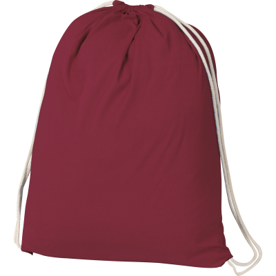 Picture of COTTON GYMBAG BUDAPEST in Burgundy 