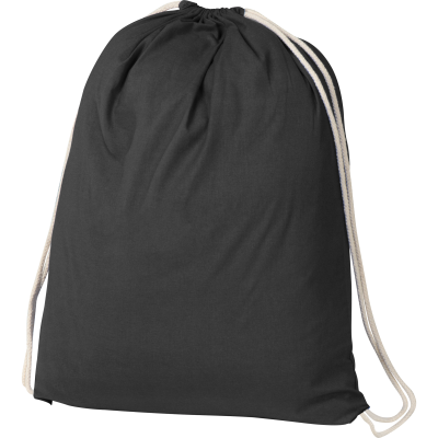 Picture of COTTON GYMBAG BUDAPEST in Black 