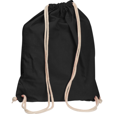 Picture of COTTON GYMBAG CARLSBAD in Black 