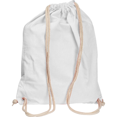Picture of COTTON GYMBAG CARLSBAD in White 