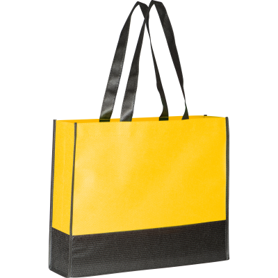 Picture of NON-WOVEN SHOPPER TOTE BAG in Yellow 