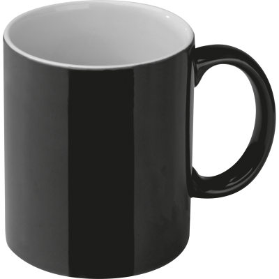 Picture of CERAMIC POTTERY COFFEE MUG in Black 