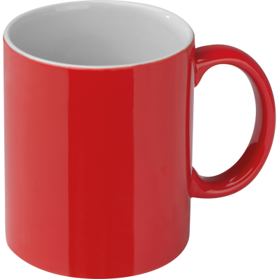 Picture of CERAMIC POTTERY COFFEE MUG in Red 