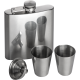 Picture of HIP FLASK SET with 2 Cup in Silver Grey 
