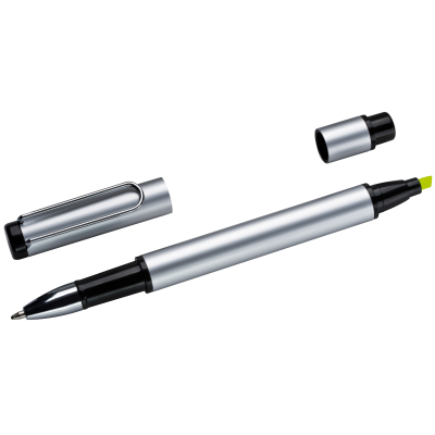 Picture of METAL DUO PEN GETAFE in Silver Grey 