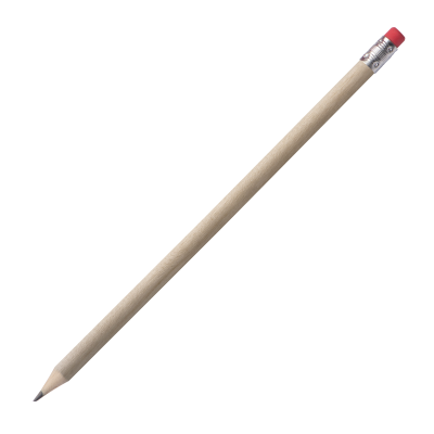 Picture of PENCIL with Rubber in Brown .
