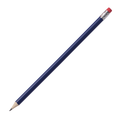 Picture of PENCIL with Rubber in Blue .