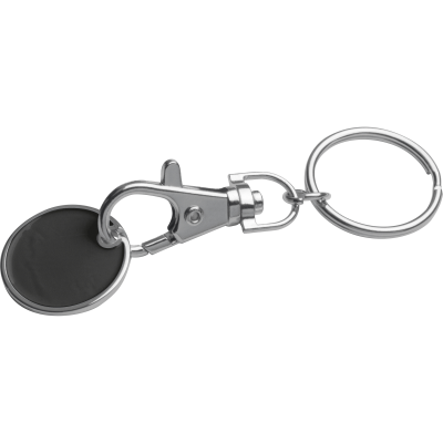 Picture of KEYRING with Shopping Coin in Black 