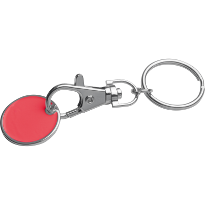 Picture of KEYRING with Shopping Coin in Red 
