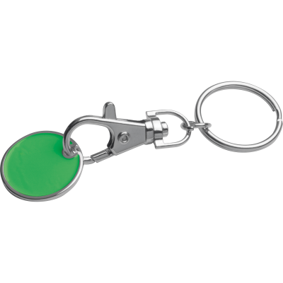Picture of KEYRING with Shopping Coin in Green 
