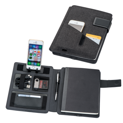 Picture of NOTE BOOK with Powerbank in Black 