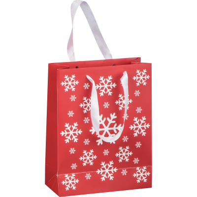Picture of CHRISTMAS PAPER BAG BASEL in Red 